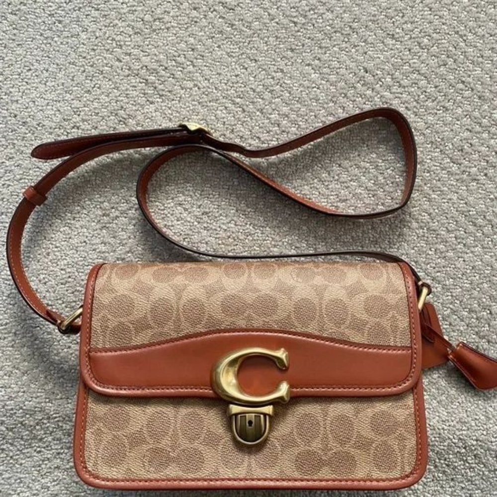 Coach Studio Shoulder Bag In Signature Canvas Gem
